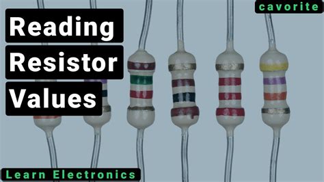 Reading Resistor Values Learn Electronics Youtube