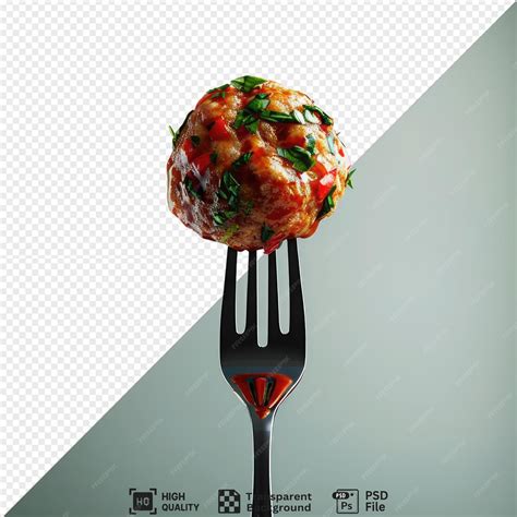 Psd Picture Meatball On A Fork Png Clipart Png Psd Premium Ai
