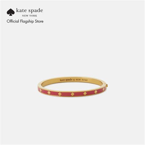 Kate Spade New York Womens Spot The Spade Hinged Bangle Lazada Singapore