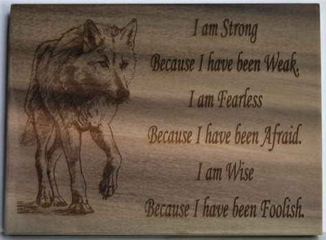 Wolf Characteristics on Solid Walnut - Etsy