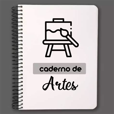 Capa De Caderno De Artes Para Desenhar - 7