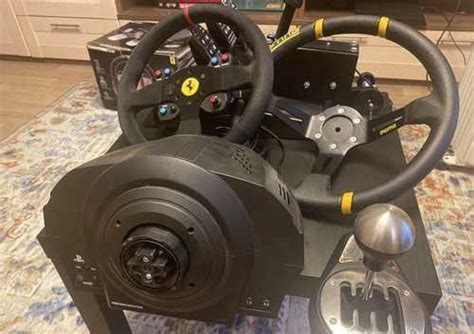 Руль Thrustmaster T300 Ferrari, кпп TH8A, ручник | Festima.Ru ...