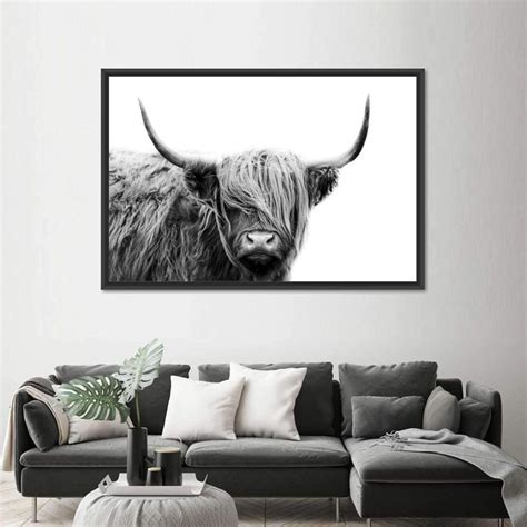 Highland Cow Multi Panel Canvas Wall Art Cow Wall Art Highland Cow