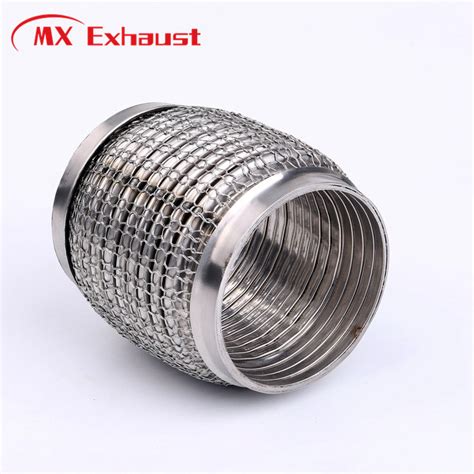 Factory Wholesale Stainless Steel Flexible With Outer Braid Exhaust