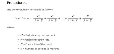 Understanding Bond Theorem And Excel Formulas For Bond Valuation