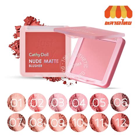 บลชออน เคทดอลล นด แมทท บลชเชอร Cathy Doll Nude Matte Blusher 6 g Shopee Thailand