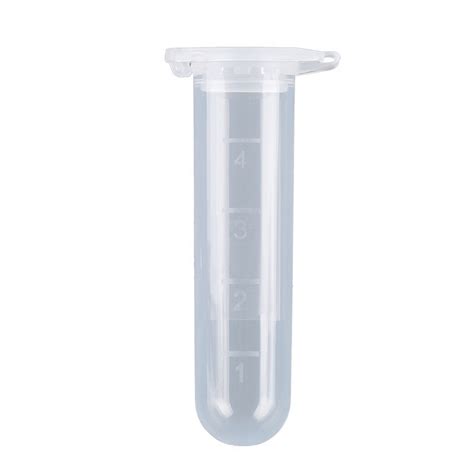 CGN 4300 05S 5ML CENTRIFUGE TUBE CLEAR ROUND BOTTOM SNAP CAP