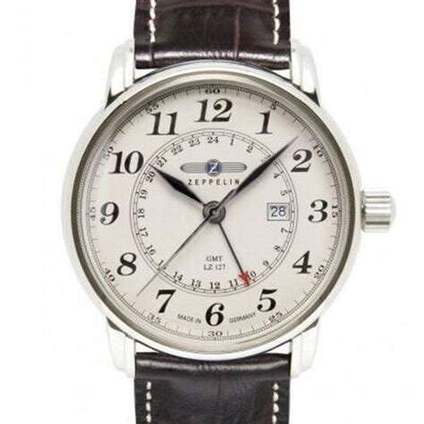 Zeppelin LZ127 Graf Zeppelin GMT 7642-5 Men's Watch in Beige