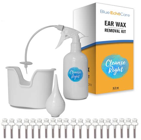 Family Favorite! Ear Wax Removal Kit with 20 disposable Tips, basin and ...