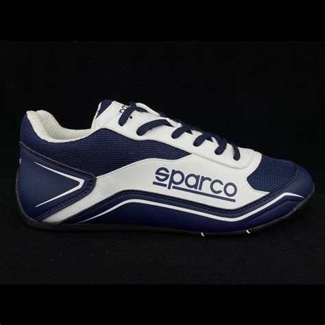 Sparco Schuhe Sport Sneakers S Pole Navy Blau Wei Herren