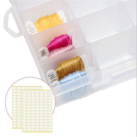 Stks Plastic Floss Klossen En Borduurgaren Organizer Opbergdoos Met