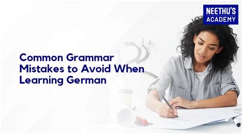 Avoiding Common German Grammar Mistakes Tips For Mastery