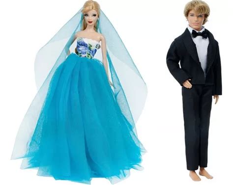 Conjunto Casamento P A Boneca Barbie E O Boneco Ken Sapato Frete Gr Tis