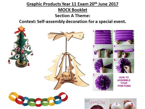 Aqa Graphic Products 2017 Section A Mock Self Assembly Decoration For A Special Event