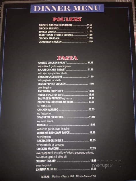 Menu of Manny's Pizza Plus in Norwich, CT 06360