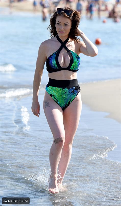 Jess Impiazzi Sexy Hits Beach In A Very Revealing Bikini AZNude