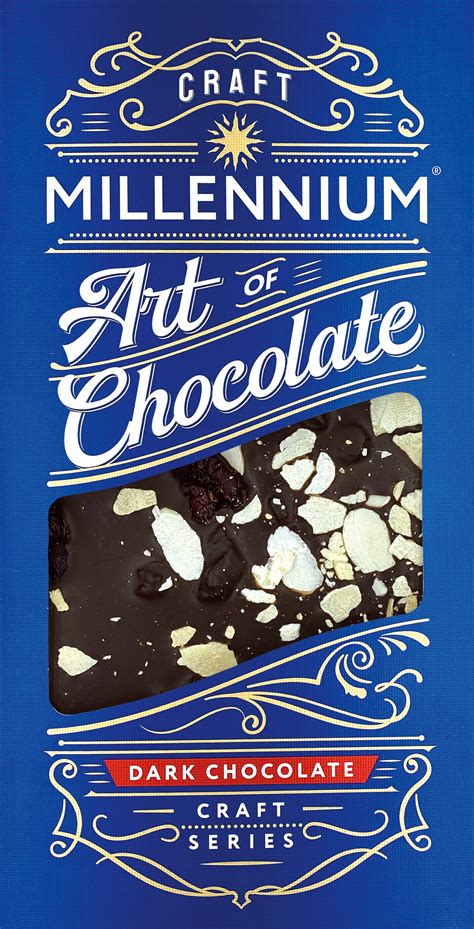 Шоколад Millennium Craft Series чорний з мигдалем та журавлиною 100 г ...