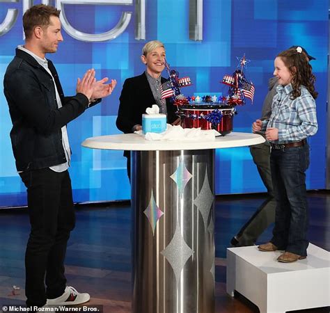 Justin Hartley Gives Ellen Degeneres My Best James Bond Daily Mail