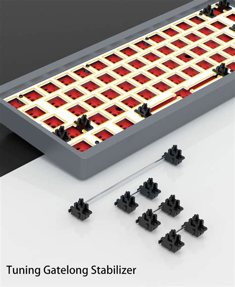 AJAZZ AC064 Hot Swappable RGB Mechanical Keyboard Full 64 Key Anti Ghosting NKRO For Windows