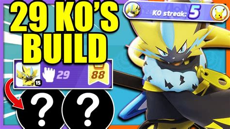 29 Kos This Is Why This Zeraora Build Is The Best Pokemon Unite Youtube