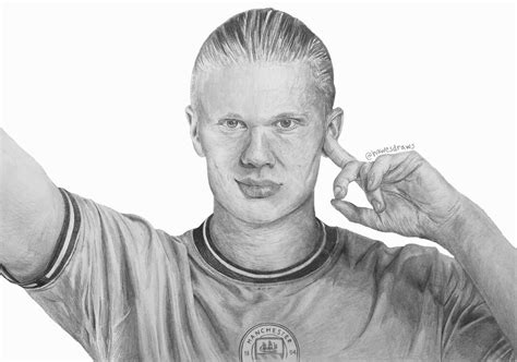 Erling Haaland Manchester City A4 Print Etsy De