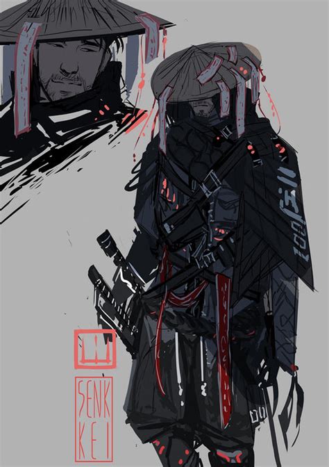 cyber samurai kam sketch by Senkkei on DeviantArt