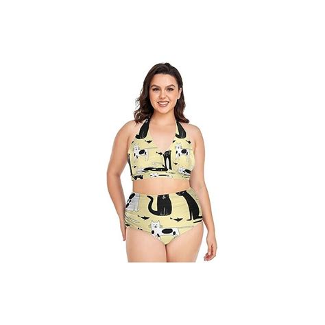 KAAVIYO Il Gatto Bianco E Nero Due Pezzi Bikini Set Costume Da Bagno Costumi Da Bagno Per