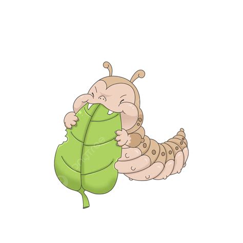 Caterpillars Eating Leaves Png Vector Psd And Clipart With