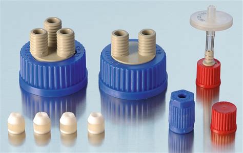 Duran® Gl 45 Connection System Caps And Accessories Hose Connection Screw Cap Blue Pp Gl 14