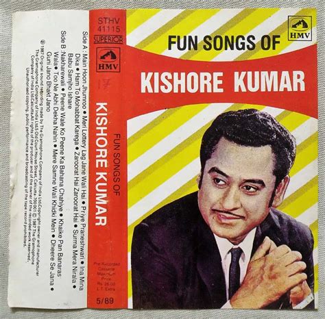 Fun Songs of Kishore Kumar Hindi Audio Cassette - Tamil Audio CD, Tamil ...