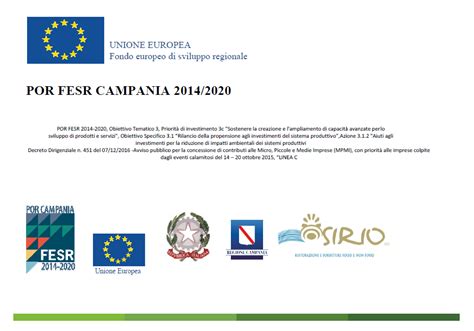 Progetto Por Fesr Campania