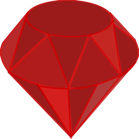 Ruby Gemstone Vector Clipart Image Free Stock Photo Public Domain