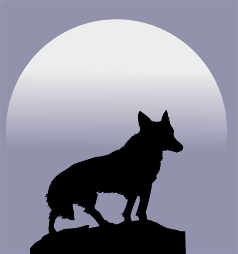 Download Wolf, Moon, Silhouette. Royalty-Free Vector Graphic - Pixabay