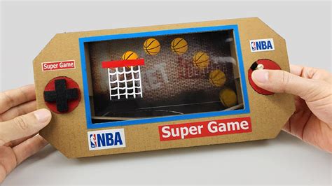 How To Make Mini Basketball Game From Cardboard Youtube