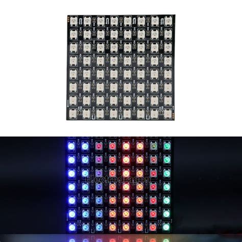 Flexible WS2812 RGB Full Color Dot Matrix Display FPCB ElectroDragon