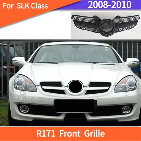 Diamond Front Grille For Mercedes R171 SLK Class 2008 2010 SLK350