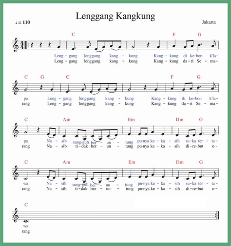 lirik lagu lenggang lenggang kangkung koltenrtmathis