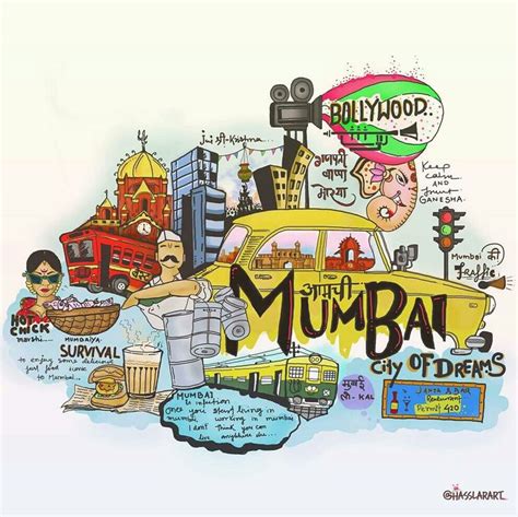 Aamchi Mumbai Doodle Art Food Illustration Art Book Art Diy