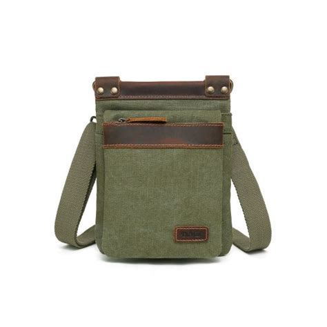 Small Canvas Shoulder Bag Mf 2020 Dark Green Davan Designs