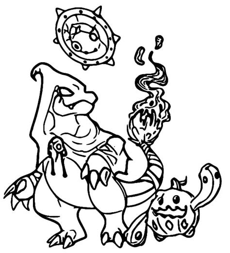 Cute Pokemon Halloween Coloring Page Free Printable Coloring Pages