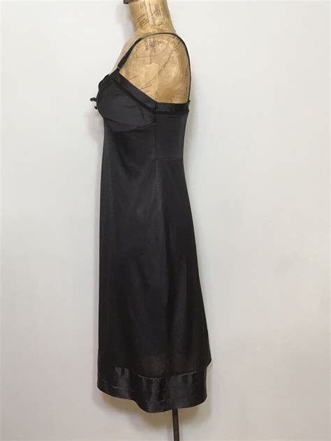Vintage Komar Lingerie Full Dress Slip Vintage Bla Gem