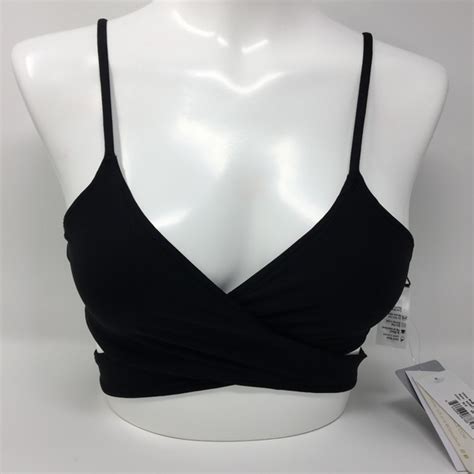 L Space Swim Lspace Chloe Black Wrap Swim Bikini Top Poshmark