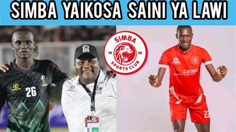 SIMBA SC KUIKOSA SAINI YA LAMECK LAWI WA COASTAL UNION YouTube