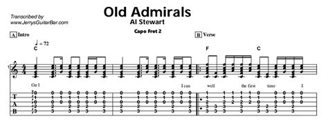 Al Stewart Old Admirals Guitar Lesson Jerrys Guitar Bar