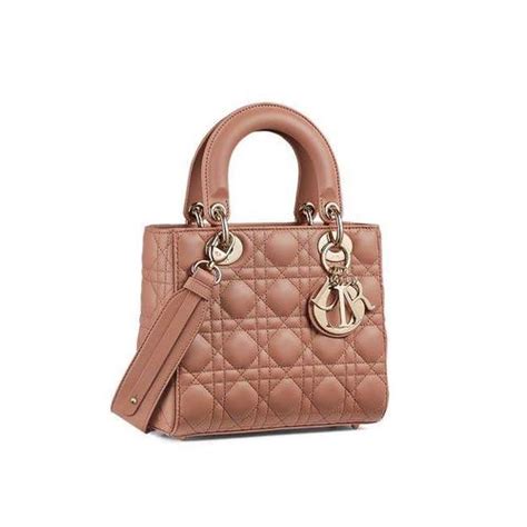 Jual Christian Dior Lady Dior Bag Small Fard Nude GHW Kota Surabaya