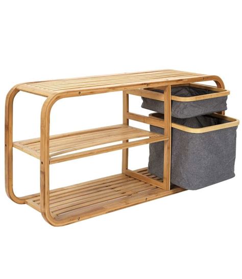 Banc Rangement Bambou