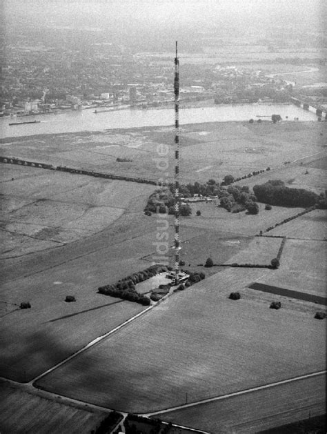 Wesel Aus Der Vogelperspektive Stahlmast Funkturm Und Sendeanlage Als