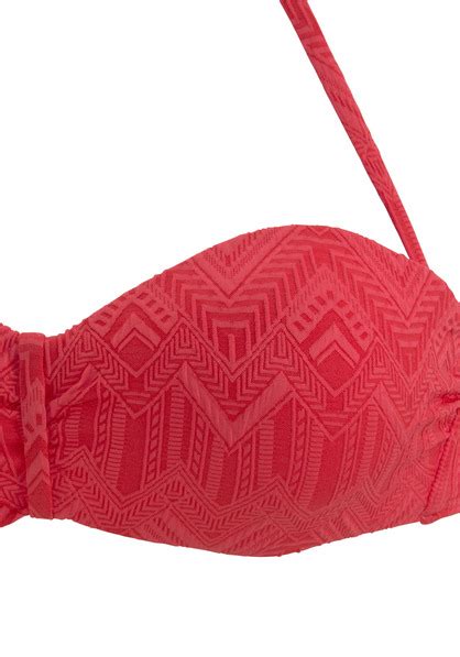 Buffalo Bügel Bandeau Bikini Romance rot Cup A 32
