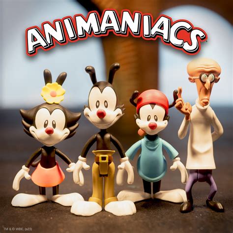 Animaniacs Reaction Figures Wave 1 Set Of 4 Super7