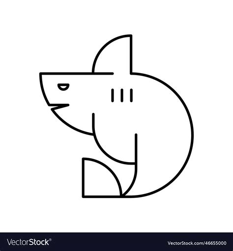 Shark Logo Royalty Free Vector Image Vectorstock